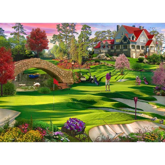 Golfer's Paradise - 1000 Piece Jigsaw Puzzle by Vermont Christmas Company, NEW! - Picture 3 of 8